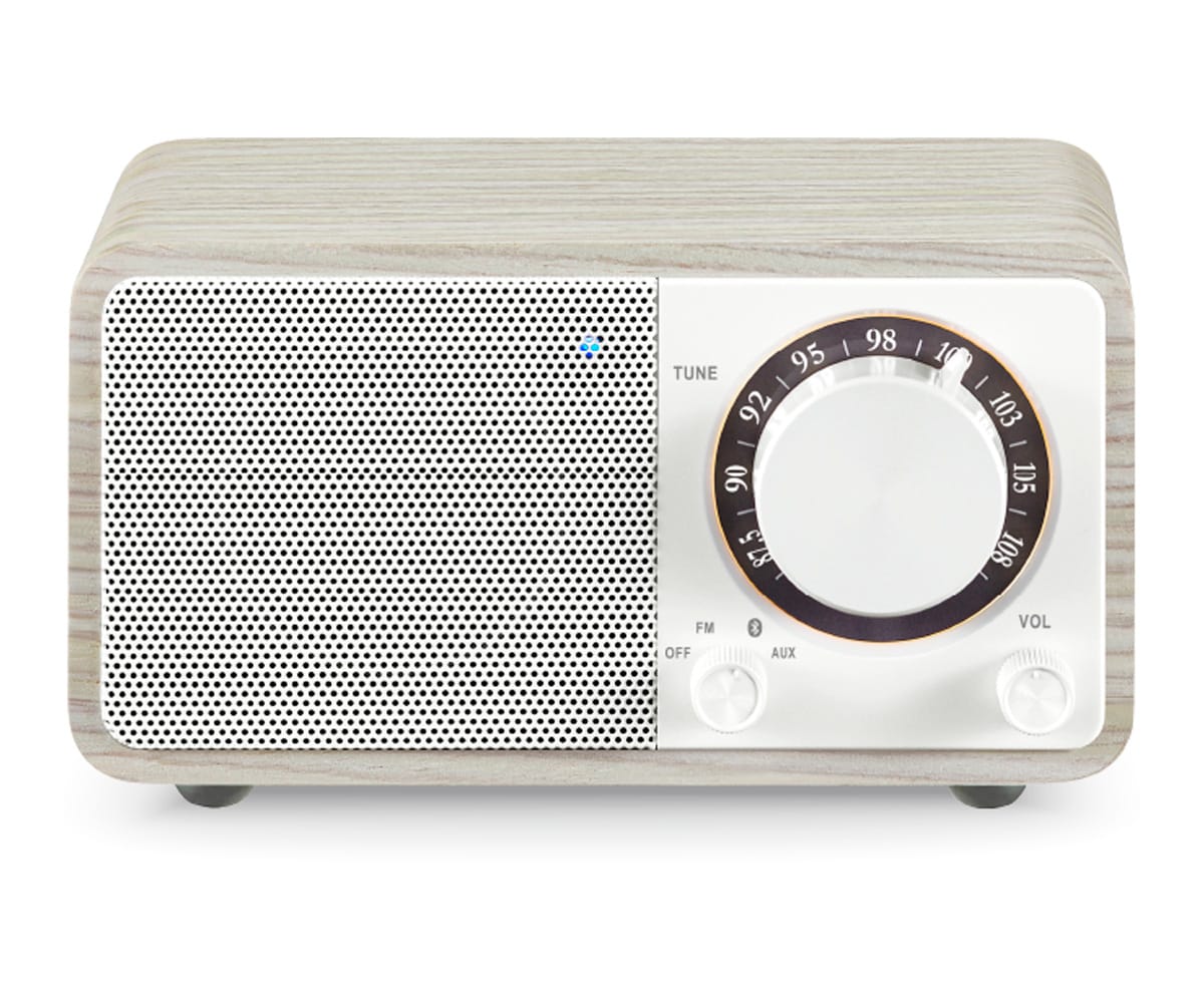 Sangean Wr-7 Plus Roble De Luz De Luna / Radio Con Mueble De Madera Fm / Bluetooth / Aux