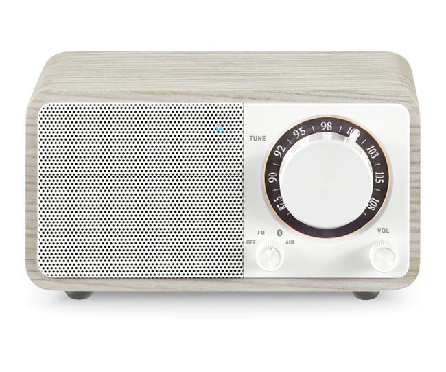 Sangean Wr-7 Plus Roble De Luz De Luna / Radio Con Mueble De Madera Fm / Bluetooth / Aux Hover Image