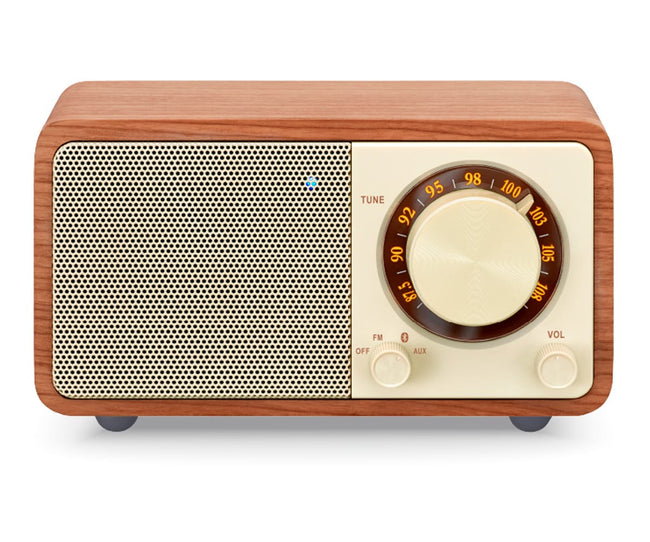 Sangean Wr-7 Plus Cerezo Natural / Radio Con Mueble De Madera Fm / Bluetooth / Aux Hover Image
