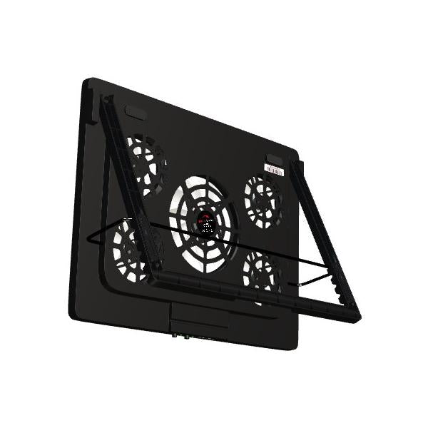 Base De Refrigeracion Para Portatiles Mars Gaming Mnbc2 5 Ventiladores Ultra Silenciosos Hasta 17.3"