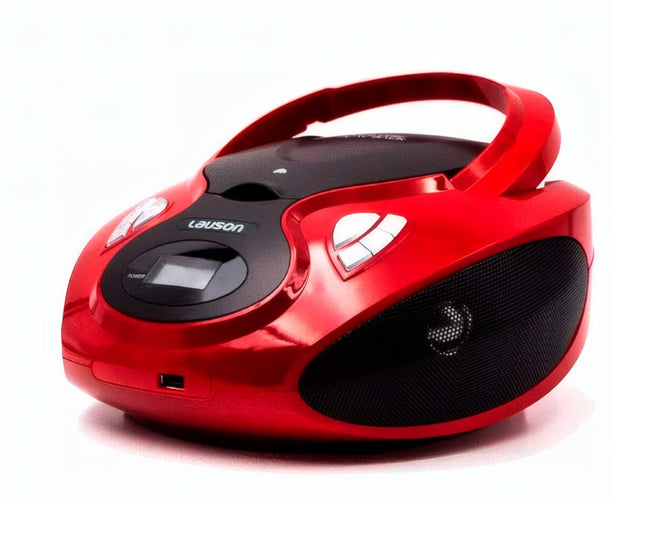 Lauson Cp739 Rojo / Reproductor Radio Cd Con Altavoces Incorporados Hover Image