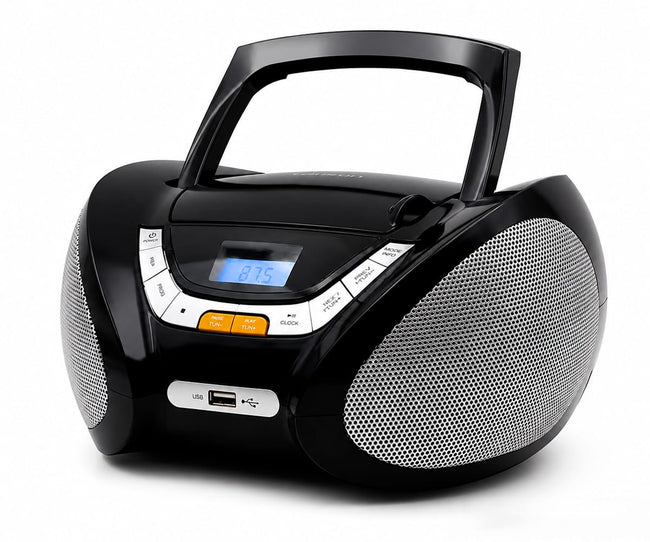 Lauson Cp745 Negro / Reproductor Radio Cd Con Altavoces Incorporados Hover Image