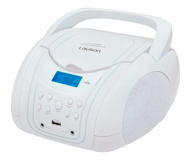 Lauson Cp756 Blanco / Reproductor Radio Cd Con Altavoces Incorporados Hover Image