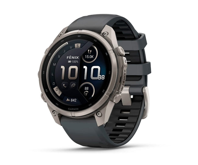 Garmin Fenix 9 Pro Titanio Con Correa De Silicona En Gris / Smartwatch 47mm / Lte Inreach Hover Image