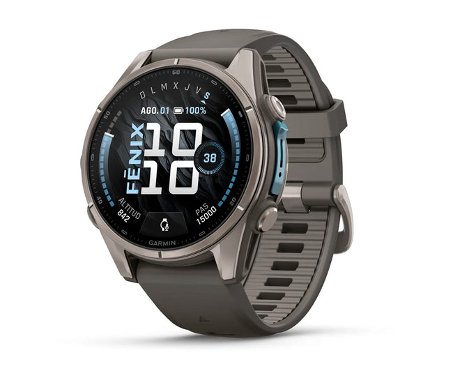 Garmin Fenix 9 Titanio Con Correa De Silicona En Gris / Smartwatch 47mm Hover Image