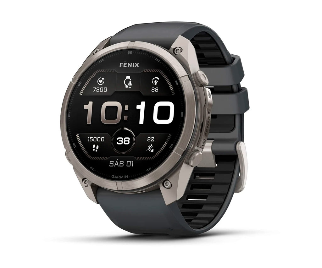 Garmin Fenix 9 Pro Titanio Con Correa De Silicona En Gris / Smartwatch 51mm