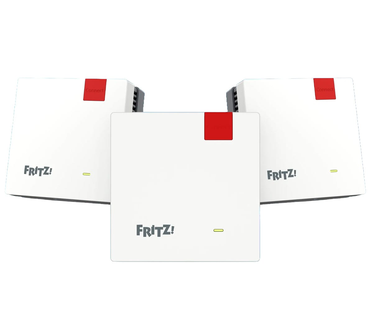 Fritz! Mesh Set 1600 Blanco / Set De 3 Repetidores Wi-fi