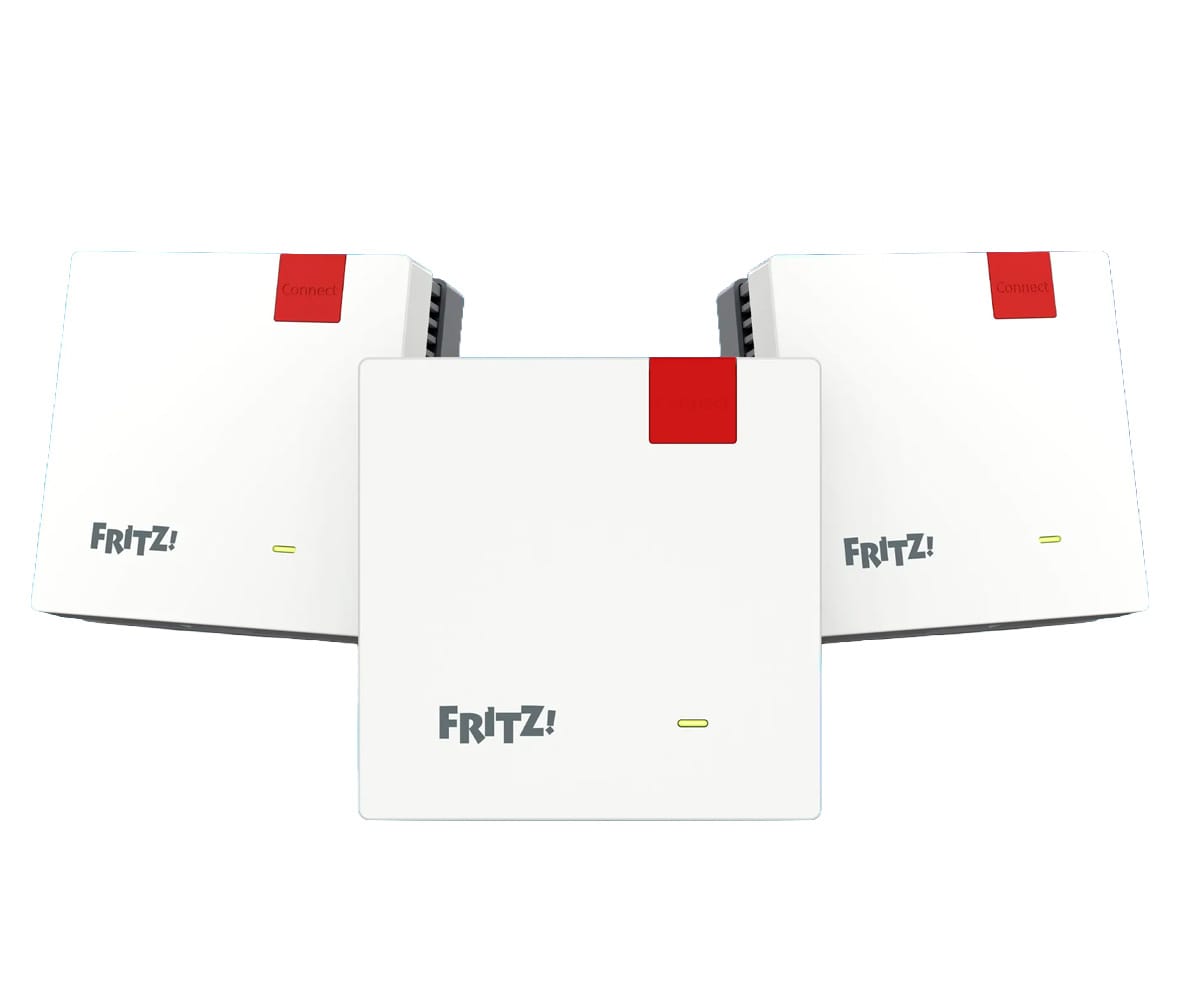 Fritz! Mesh Set 1700 Blanco / Set De 3 Repetidores Wi-fi