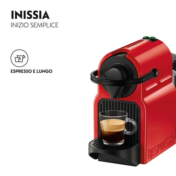 Krups Nespresso Inissia XN1005 1260 W 0,7 L Rojo - Cafetera Main Image