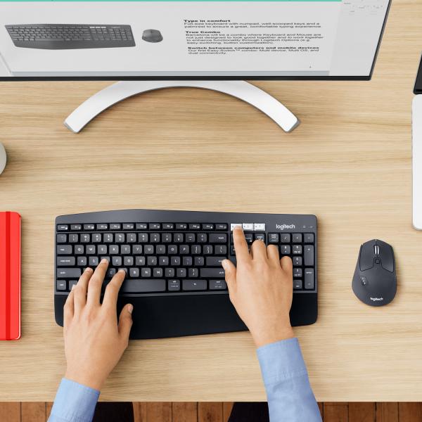 TECLADO Y MOUSE LOGITECH WIRELESS MK850 ALEMAN P/N:920-008221