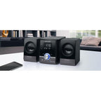 Muse M-38 Bt Black / Microcadena 20w Con Altavoces