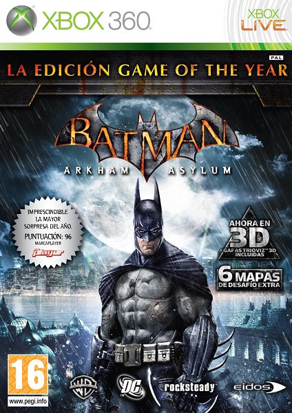 Batman:arkham Asylum La Edicion Game Of The Year Xbox 360 Hover Image
