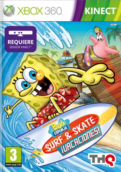 Bob Esponja Surf & Skate vacaciones! (kinect) Xbox 360 Hover Image