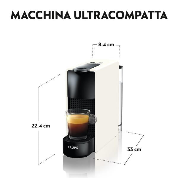 Krups Essenza Mini XN1101 Manual 1310 W 0,6 L Negro, Blanco - Cafetera