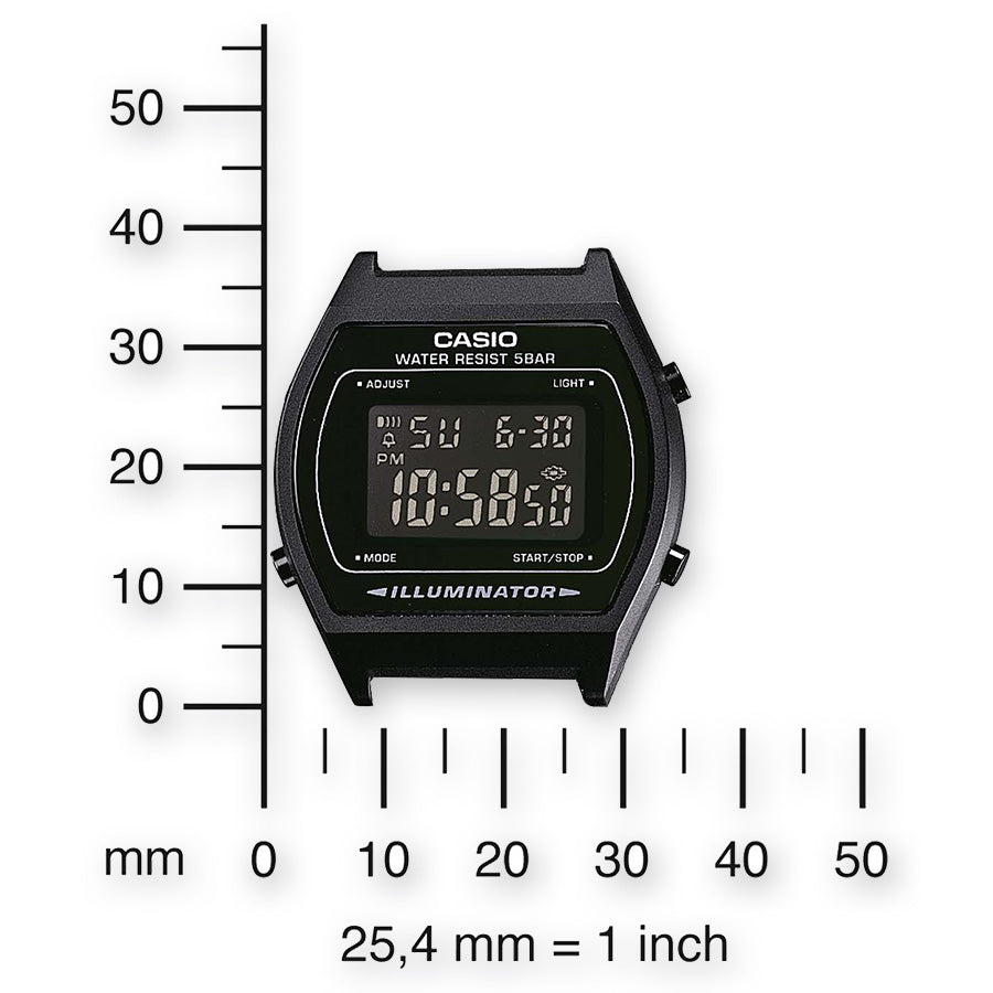 Reloj Digital Casio Vintage Edgy B640Wb-1Bef/ 39Mm/ Negro