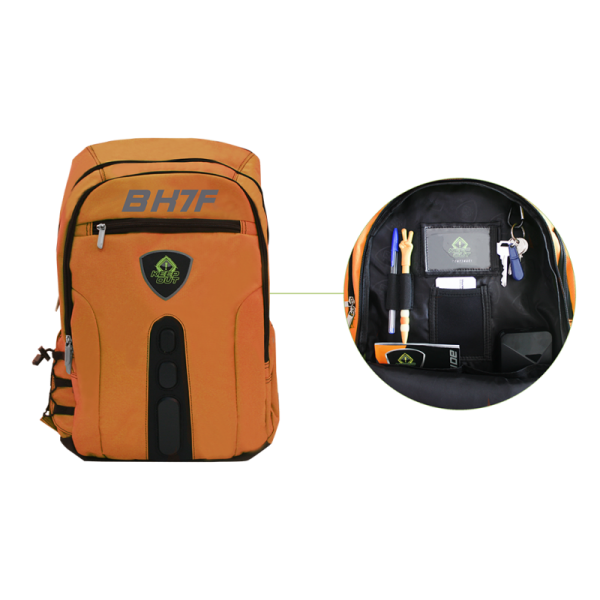 MOCHILA GAMING KEEP OUT BK7 FULL ORANGE PARA PORTATILES 15,6" CON MULTIPLES BOLSILLOS