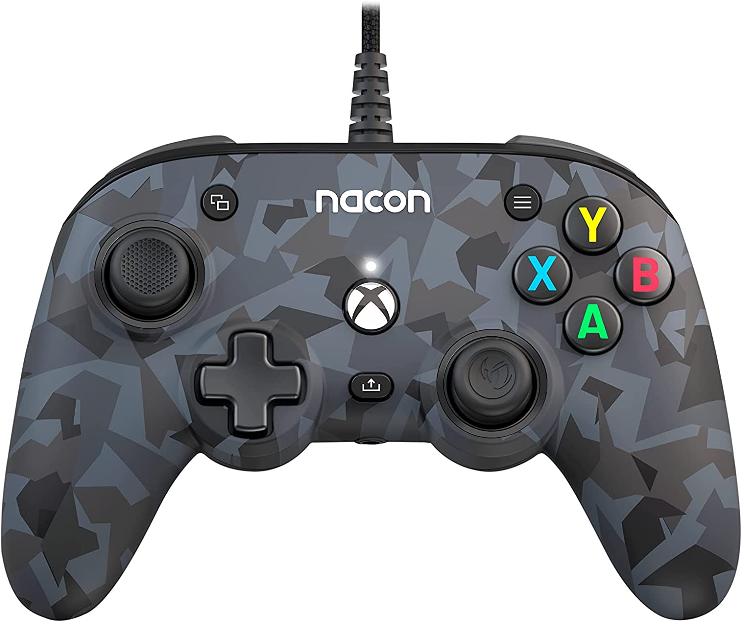 Mando con cable NACON PRO COMPACT Grey Camo XBX XBOX SERIES (Accesorios)