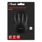 Ratón Trust Wireless Mouse Primo - Matte Black (sensor Optico De 1.000 - 1.600 Ppp Reales)