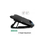 Soporte - Base Refrigeracion Para Ordenador Portatil Ewent Ew1259 - 5 Ventiladores - Hub 2 Puertos - Hasta 17 Pulgadas