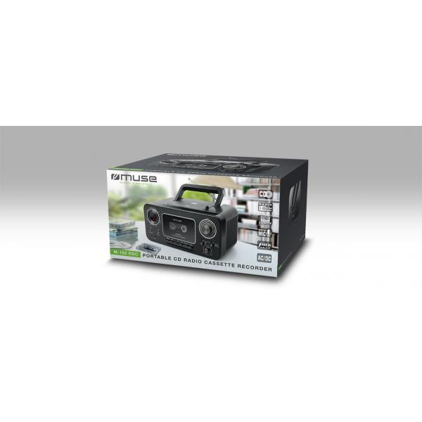 Muse M-182 Rdc Black / Radio Cd Y K7 Portátil