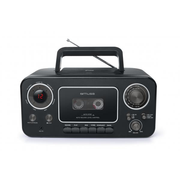 Muse M-182 Rdc Black / Radio Cd Y K7 Portátil