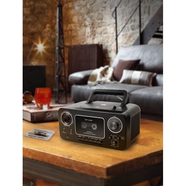 Muse M-182 Rdc Black / Radio Cd Y K7 Portátil