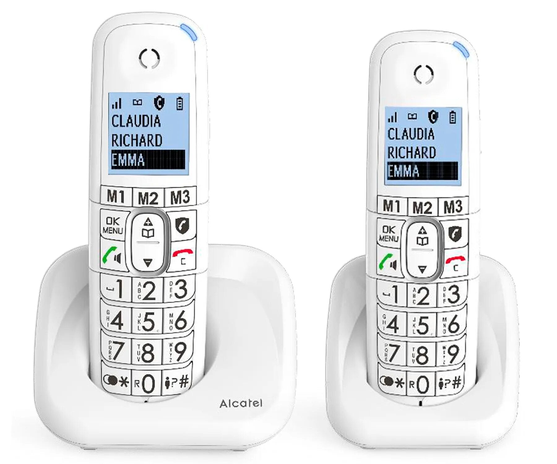 Teléfono Fijo Alcatel Xl785 Duo Blanco