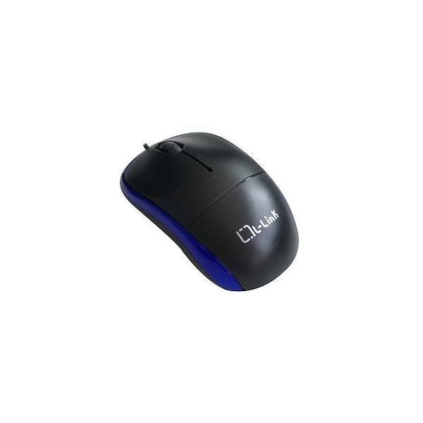 Raton óptico Usb L-Link Negro-Azul / 1.200 Dpi / Ambidiestro / LL-2080-A