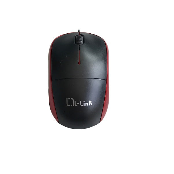 Raton óptico Usb L-Link Negro-Rojo / 1.200 Dpi / Ambidiestro / LL-2080-R Main Image