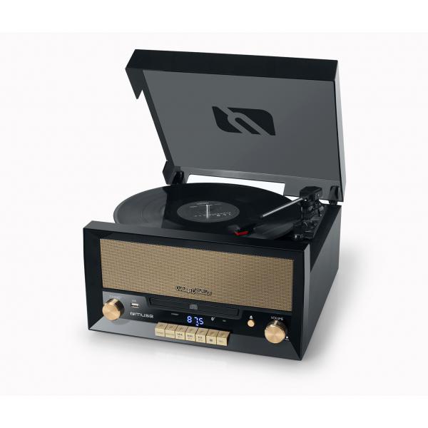 Muse Mt-110 Bt Black / Microcadena Con Altavoces Y Tocadiscos