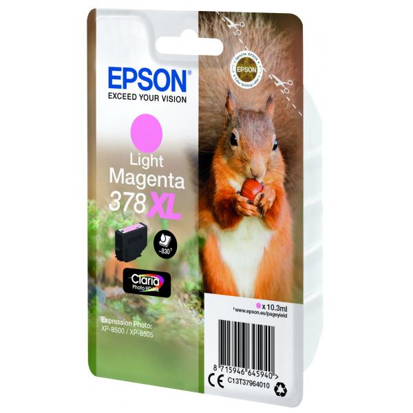Cartucho Tinta Epson C13t37964010 Singlepack Light Magenta 378xl Claria Photo Hd Ink Ardilla