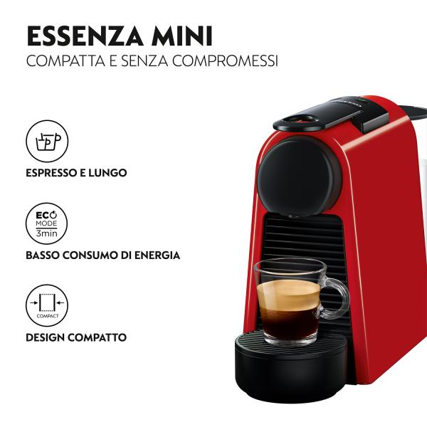 De'Longhi Essenza Mini EN 85.R 0,6 L Negro - Cafetera de cápsulas