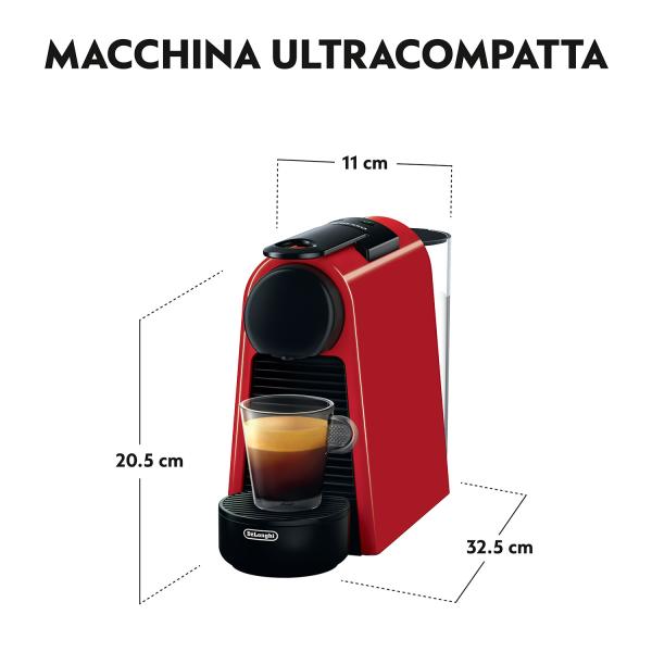 De'Longhi Essenza Mini EN 85.R 0,6 L Negro - Cafetera de cápsulas