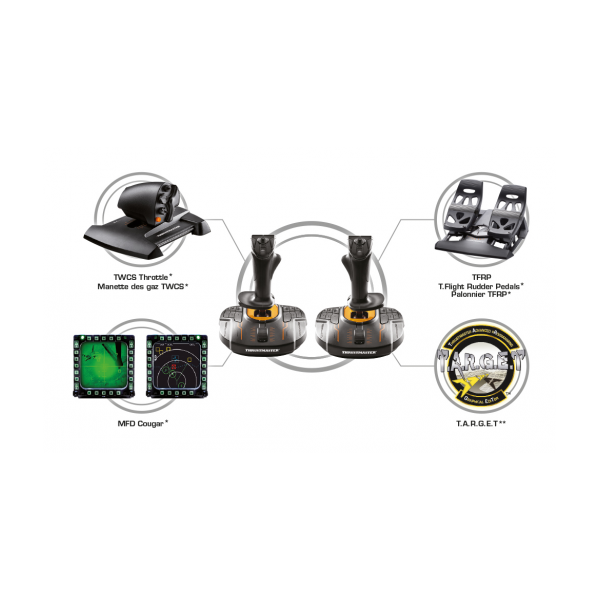 Gaming Stick Thrustmaster Joysticks T.16000m Fcs Space Sim Duo