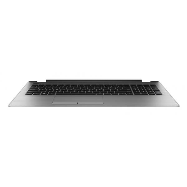Top case + Teclado compatible para portátil HP 15-BS / 15-BW Plata/negro Hover Image
