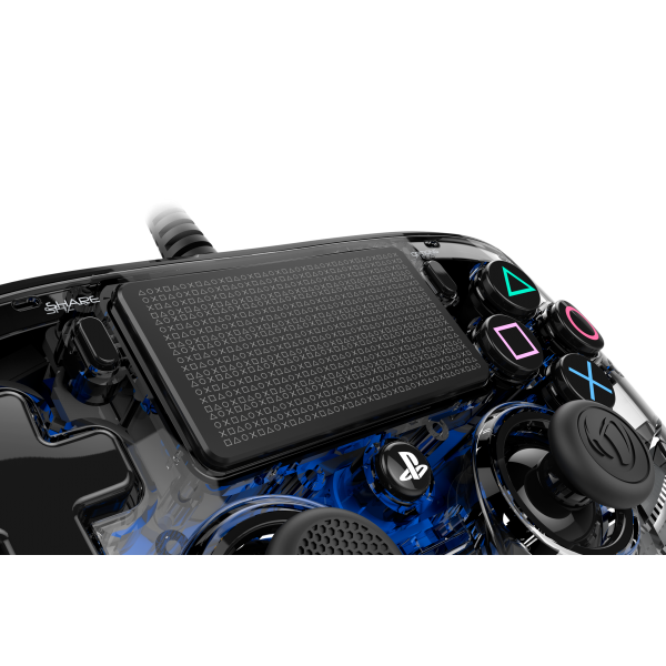 Accesorio Nacon Wired Illuminated Compact Controller Blue Oficial Playstation 4 PS4