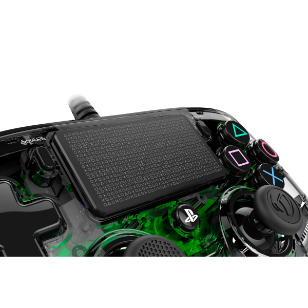 Accesorio Nacon Wired Illuminated Compact Controller Green (oficial) Playstation 4 PS4