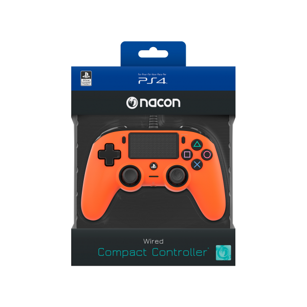 Accesorio Nacon Wired Compact Controller Orange Oficial (naranja) Playstation 4 PS4