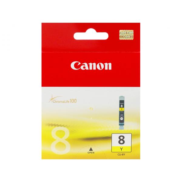 Cartucho Tinta Canon Cli8 Amarillo 8ml Pixma 4200 - 5200 - 6600 - Mp500 - 800