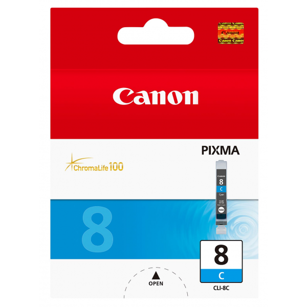 Cartucho Tinta Canon Cli8c Cian Pixma 8ml 4200 - 5200 - 6600 - Mp500 - 800