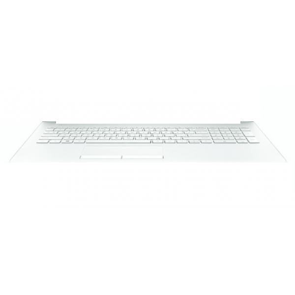 Top case + Teclado compatible para portátil HP 15-BS / 15-BW Blanco Mate Hover Image