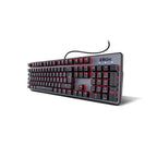 Teclado Gaming Mecánico con Cable KROM Kernel - USB  Cable 180cm  RGB  Negro