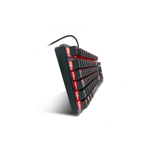 Teclado Gaming Mecánico con Cable KROM Kernel - USB  Cable 180cm  RGB  Negro