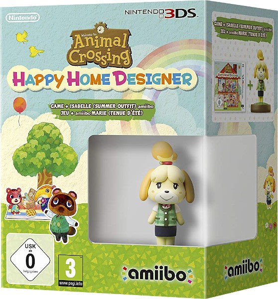 Animal Crossing Happy Home Designer + Amiibo Isabelle Edición Verano 3DS Hover Image