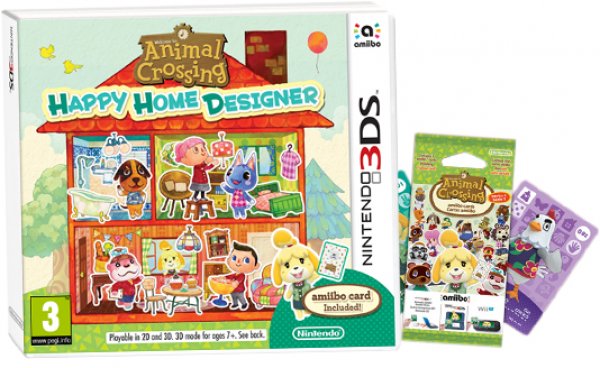 Animal Crossing: Happy Home Designer + 1 Tarjeta Amiibo 3DS Hover Image