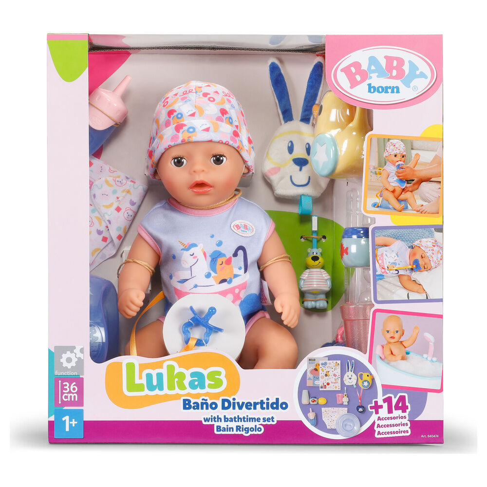 MuEco Lukas BaO Divertido Baby Born 36Cm