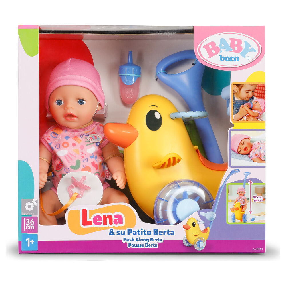 MuEca Lena + Patito Berta Baby Born 36Cm