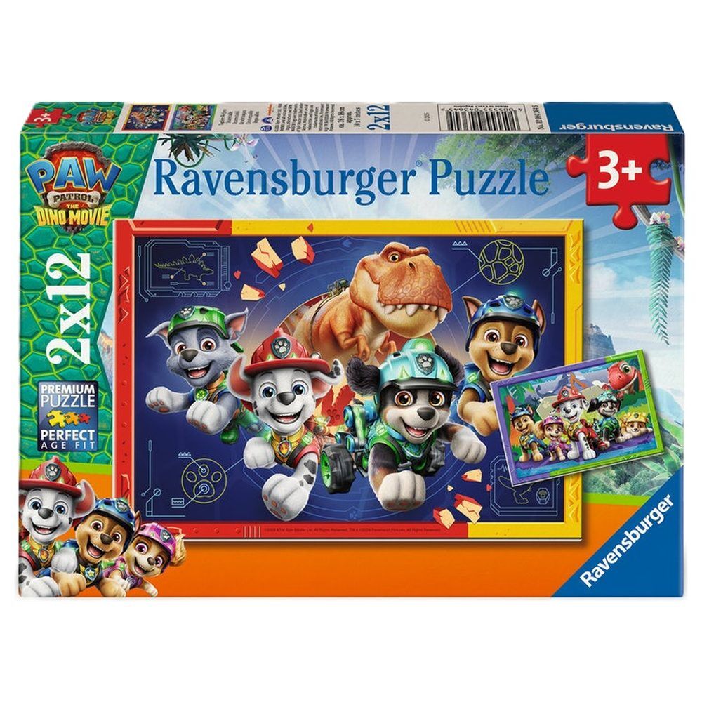 Puzzle Dino Movie Patrulla Canina Paw Patrol 2X12Pzs