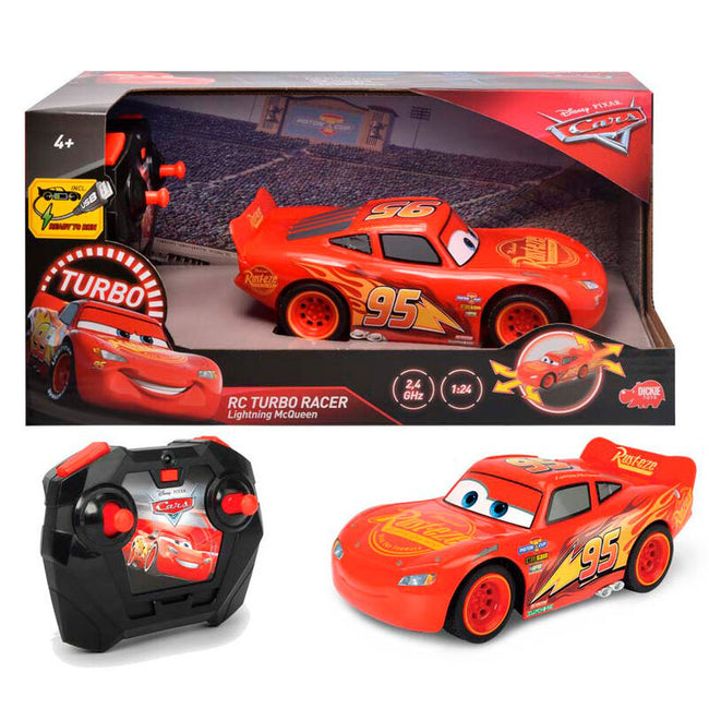 Coche Radio Control Rayo Mcqueen Cars Disney Pixar 1:24 Hover Image