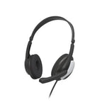 Headset Hama Hs-P100 V2 Jack 3.5 Estero Cable 2M Color Negro